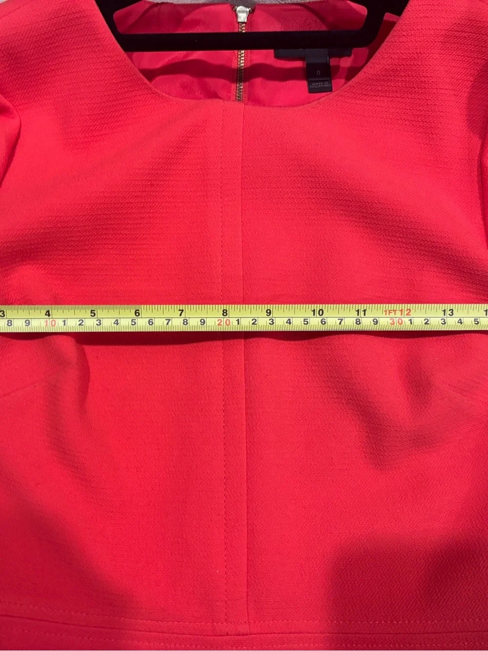 J CREW Womens 0 A Line Dress Mid Bell Sleeve Cocktail Party Colorful Coral